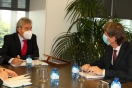 Lucrecio Fernández se reúne con el alcalde de Soria