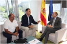 Reunión Alejandro Soler y el alcalde de Lebrija
