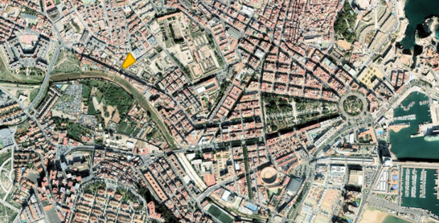 Foto satélite de la ciudad de Melilla