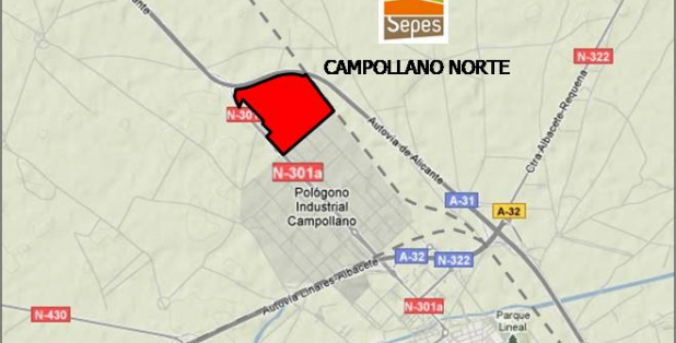 Situación Campollano Norte parcelas