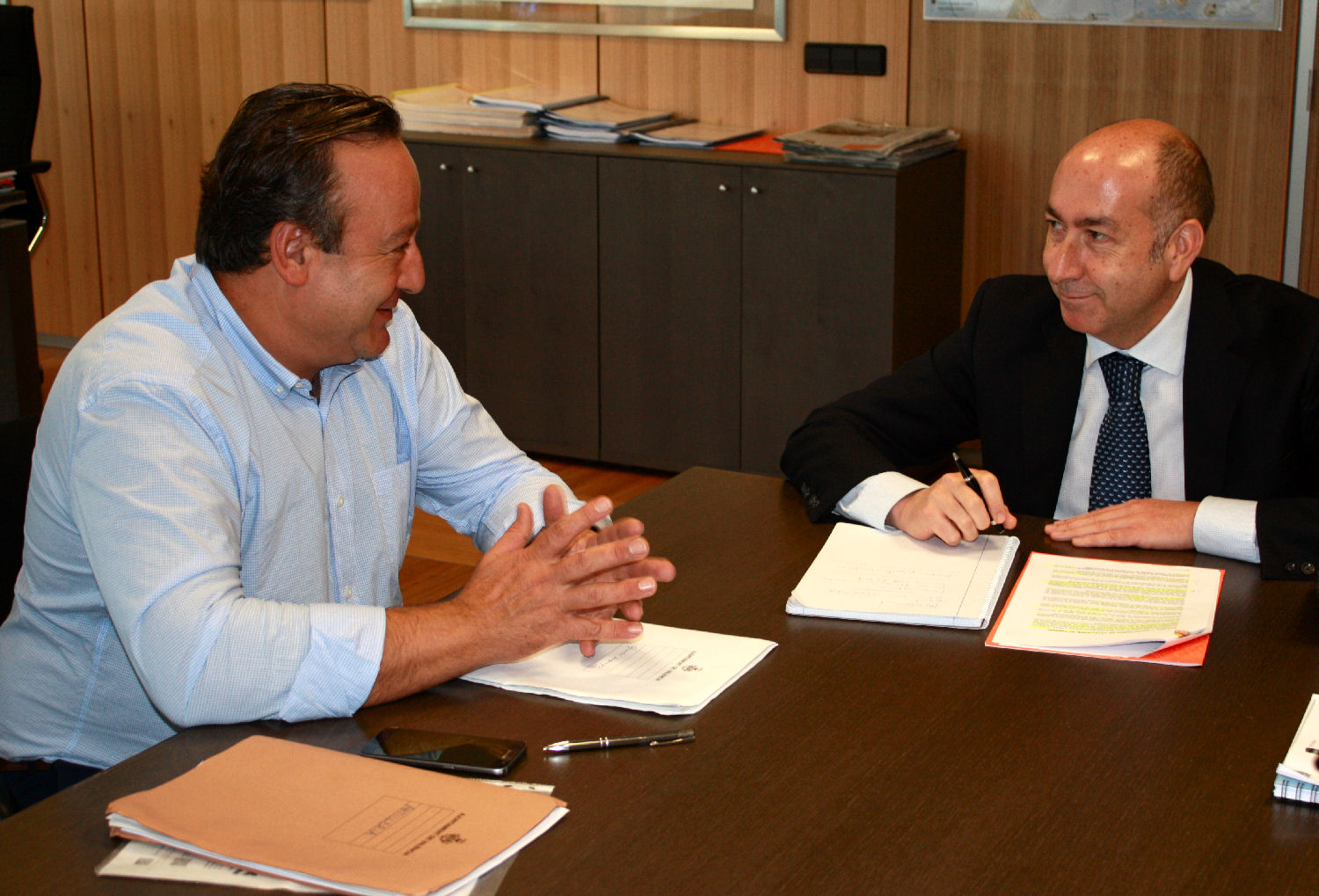 Alejandro Soler, director general de Sepes, se ha reunido con Vicent Sarrià, concejal de Desarrollo Urbano del Ayuntamiento de Valencia